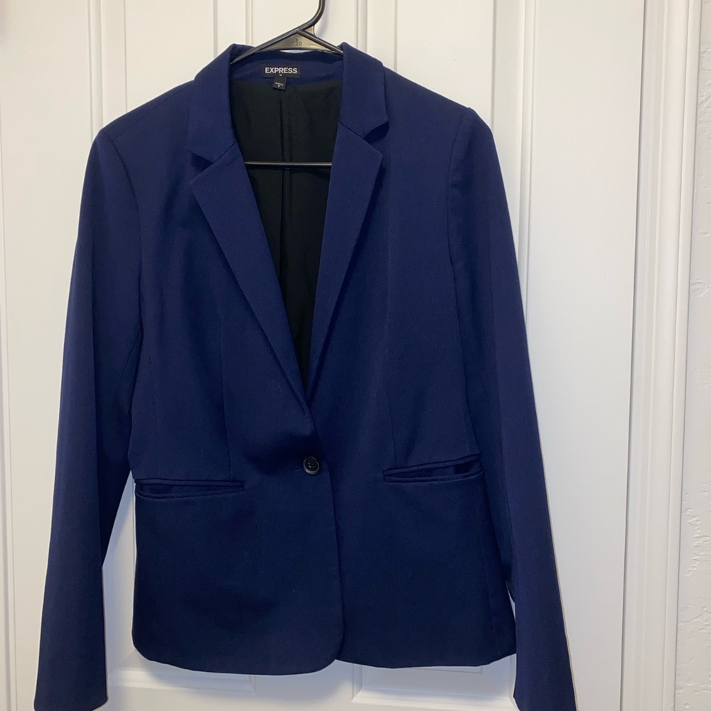 Express Navy Single-Button Women's Blazer